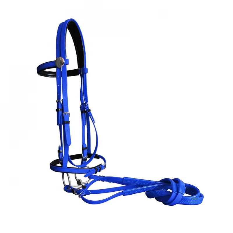 PVC bridle with adjustable reins for horses – view 10