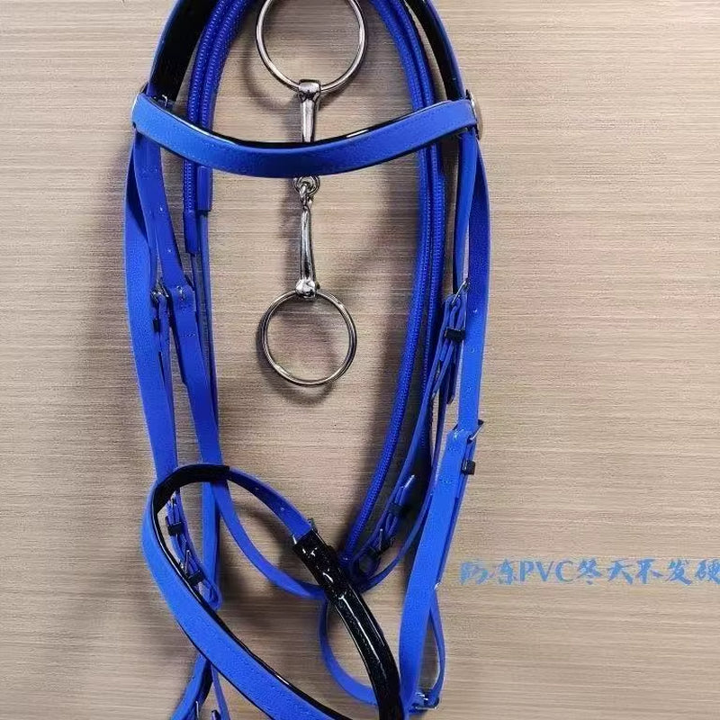 PVC bridle with adjustable reins for horses – view 6