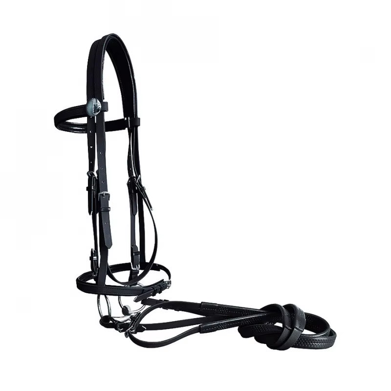 PVC bridle with adjustable reins for horses – view 8
