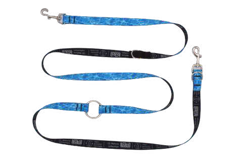 Bub's Aqua 3-position adjustable dog lead, 20 mm – original image
