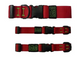 Bub's red dog collars in different sizes – catalogue image