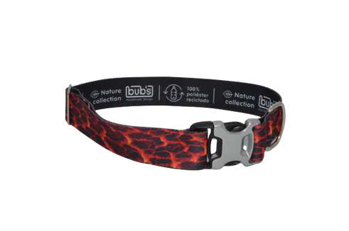Bub's Lava dog collar with metal buckle, 40 mm – original image