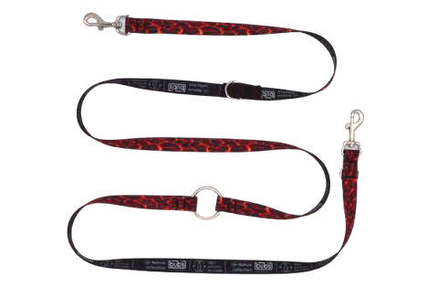 Bub's Lava 3-position adjustable dog lead, 20 mm – original image