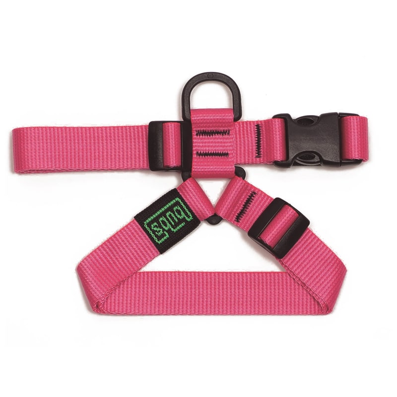Bub's Pink chest dog harness, medium – pink, product photo