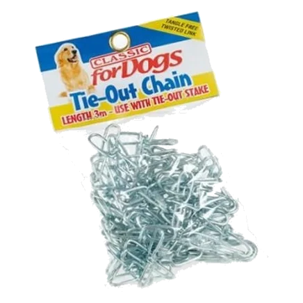 Classic Tie-out outdoor dog chain, 3 and 4.5 m