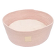 Rope basket cat bed FuzzYard Life Soft Blush