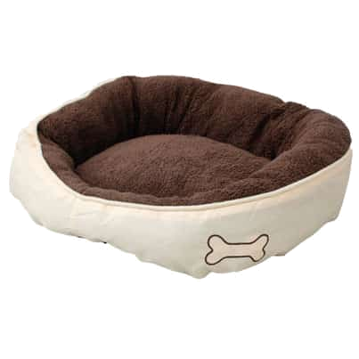 Chipz brown dog bed, size S