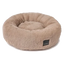 Round calming dog bed FuzzYard Dreameazzzy in Chai