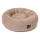 Round calming dog bed FuzzYard Dreameazzzy in Chai