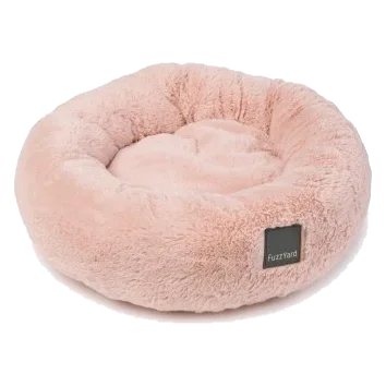 Round calming dog bed FuzzYard Dreameazzzy in Lotus