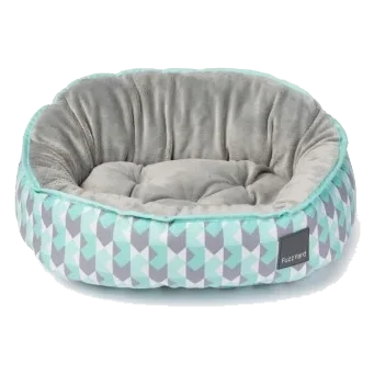 FuzzYard Mint Fizz Reversible Oval Dog Bed