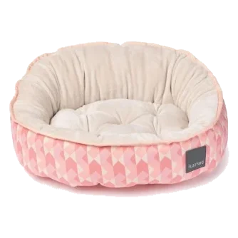 FuzzYard Pink Lemonade Reversible Oval Dog Bed