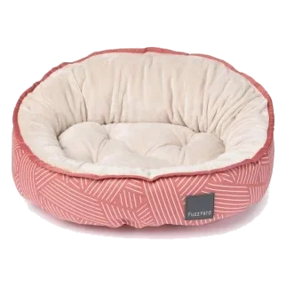 FuzzYard Thornbury Brick Red Reversible Oval Dog Bed