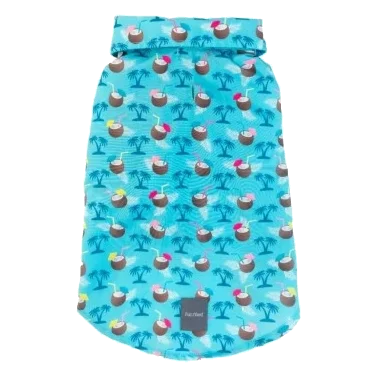 FuzzYard Blue Oasis Hawaiian Dog Shirt