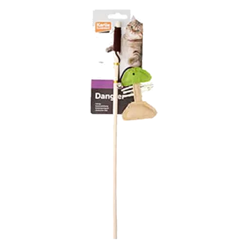 Nature fishbone wand cat toy