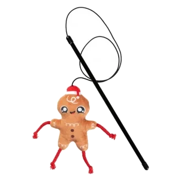 Christmas cat wand toy FuzzYard Doughminic