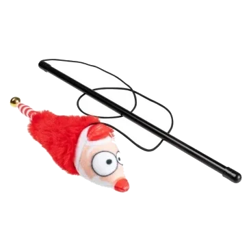 Christmas Cat Wand Toy FuzzYard So Long Santa