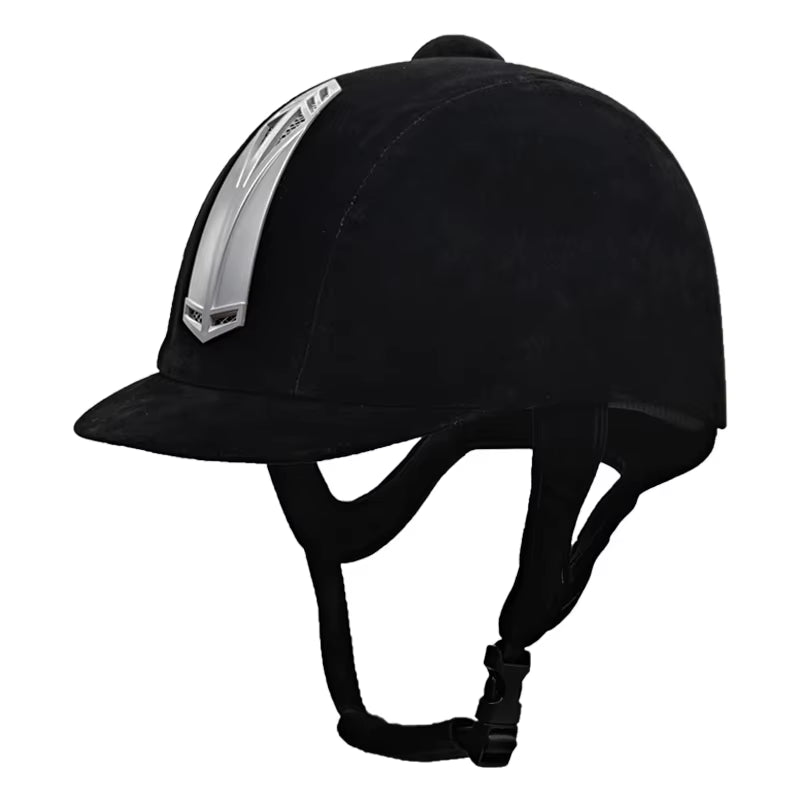 Adjustable ventilated riding hat, sizes 48 to 60 cm