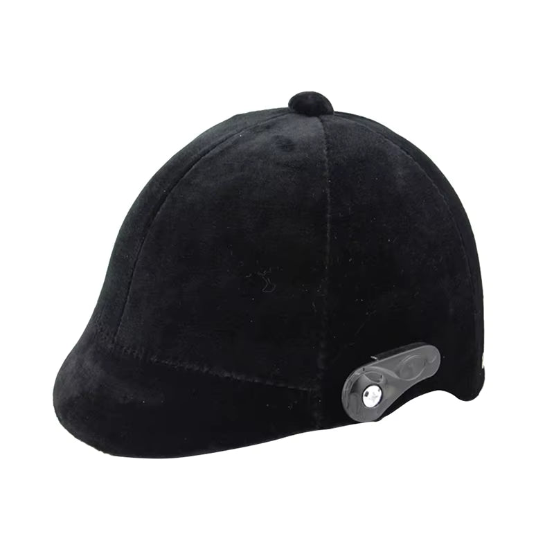 Classic velvet riding hat, adjustable