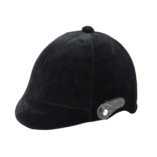 Classic velvet riding hat, adjustable