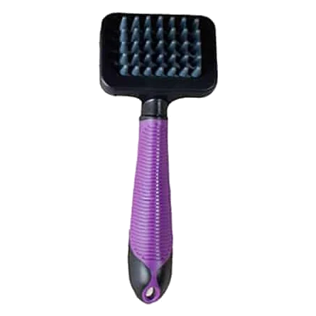 Pinless massage brush for cats