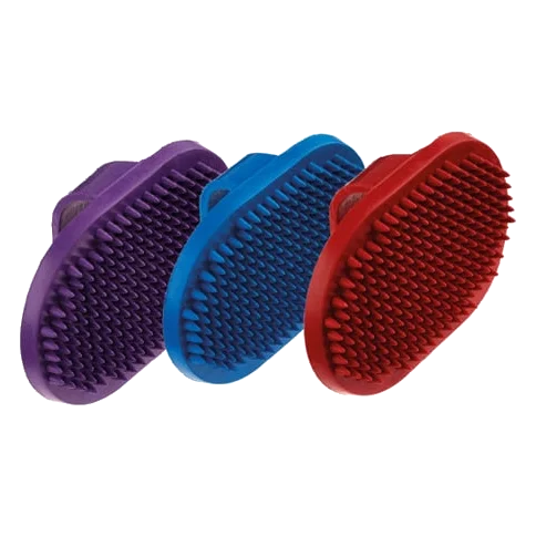 Classic Rubber Oval Brush for dogs, 130 mm