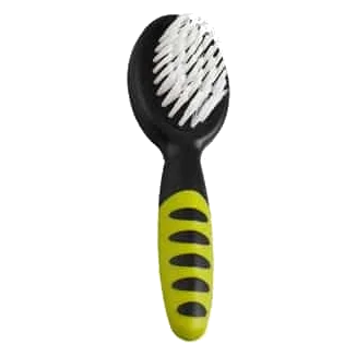Soft grooming brush with handle