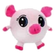 Squeaky piglet plush dog toy, 10 cm