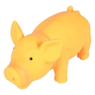 Fiona Orange Latex Pig Dog Toy, 16 and 22 cm
