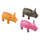 Vinyl Pig with Realistic Sound Dog Toy, 17 cm