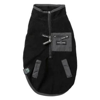 FuzzYard Fitzroy Sherpa Dog Gilet, Black
