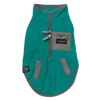 FuzzYard Fitzroy Sherpa Dog Gilet, Green