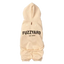 FuzzYard Urban Cotton Dog Hoodie, Buttermilk