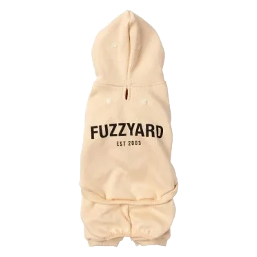 FuzzYard Urban Cotton Dog Hoodie, Buttermilk