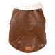 FuzzYard Ava dog aviator jacket in brown