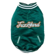 FuzzYard Fastball Baseball Dog Jacket, Green