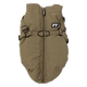 FuzzYard Flash dog jacket with built-in harness in khaki