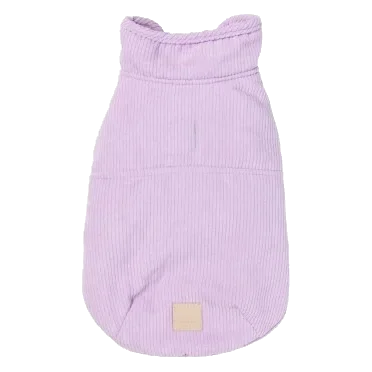 Corduroy Dog Coat FuzzYard Life Lilac