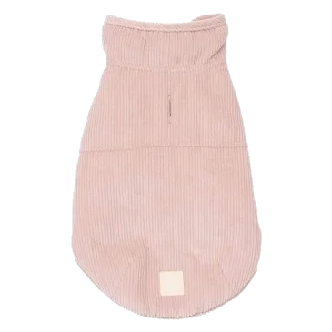 Corduroy Dog Coat FuzzYard Life Soft Blush