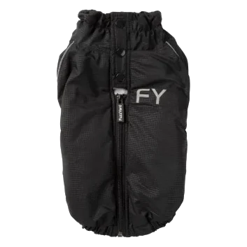 Reflective dog jacket FuzzYard Space in black