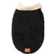 FuzzYard Frontier sherpa-lined dog jacket in black
