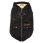 Denim dog jacket with built-in harness FuzzYard Kojima in black