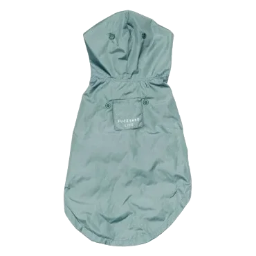 Waterproof Dog Raincoat FuzzYard Life Myrtle Green