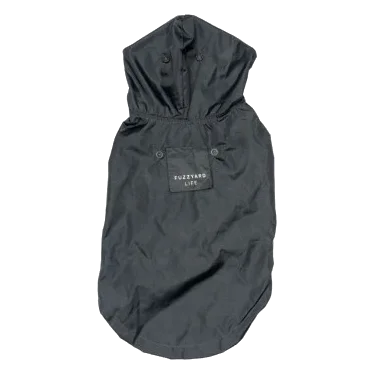 Waterproof Dog Raincoat FuzzYard Life Slate Grey