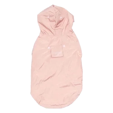 Waterproof Dog Raincoat FuzzYard Life Soft Blush