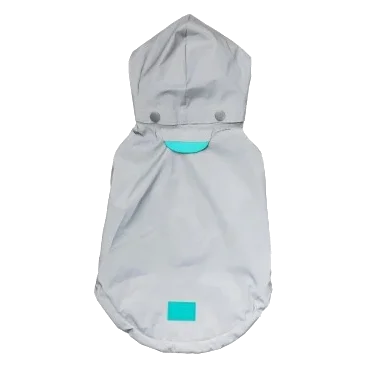 FuzzYard Evo Hooded Dog Raincoat, Reflective