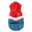 FuzzYard The Seattle dog raincoat in red and blue