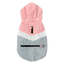 FuzzYard The Seattle dog raincoat in pink and grey, size 1