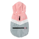 FuzzYard The Seattle dog raincoat in pink and grey, size 1