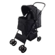 Black dog pushchair, 46 x 81.5 x 98 cm